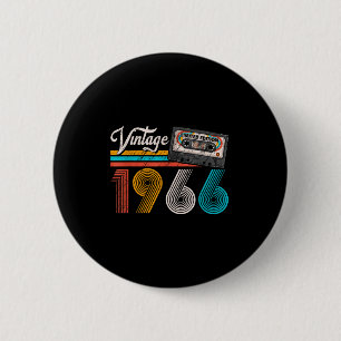 Vintage 1966 kassettband 60-årsdag 60 år knapp