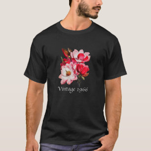 Vintage 1966 Magnolia Flower Birthday Mors dag T Shirt