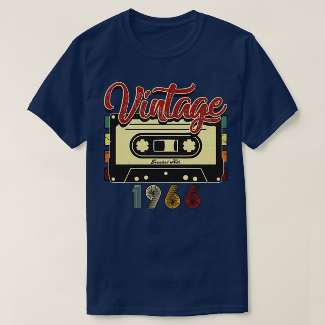 Vintage 1966 Underbarare kassettband T Shirt (Design framsida)