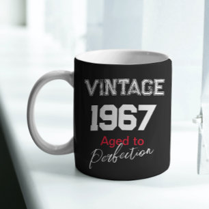 Vintage 1967 Åldras till Perfection Grattis på föd Kaffemugg