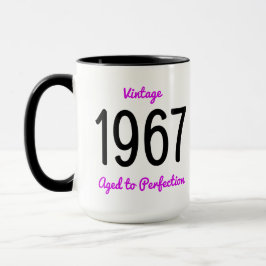 Vintage 1967 Åldras till Perfektion 50 Födelsedags Mugg