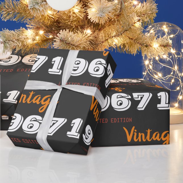 Vintage 1967 begränsad utgåva Gift Presentpapper (Helgdagar)