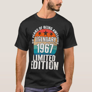 Vintage 1967 Legendary Begränsad Edition 56 år gam T Shirt