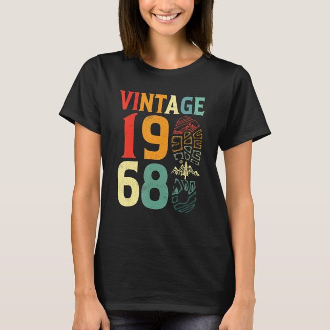 Vintage 1968, 54-årsjubileum t shirt (Framsida)
