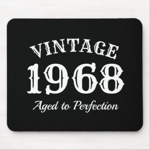 Vintage 1968 Åldras till Perfektion 50:e födelseda Musmatta
