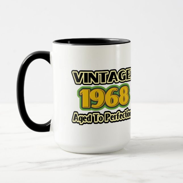 Vintage 1968 - Åldras till perfektion Mugg (Vänster)