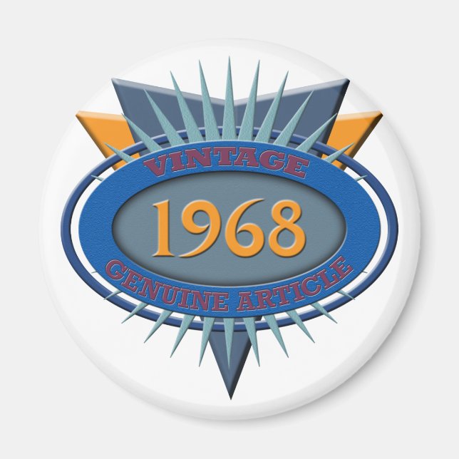 Vintage 1968 magnet (Framsidan)