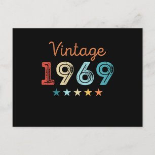 Vintage 1969 60-årspresent Retropresent 60 år gamm Vykort
