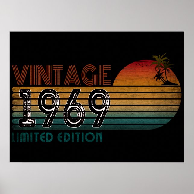 vintage 1969 begränsad utgåva poster (Framsidan)