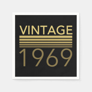 Vintage 1969 Födelseår Pappersservett