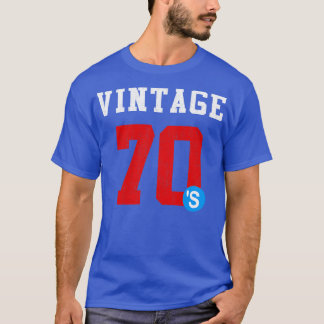 vintage 1970 återutskrift på skjorta t shirt