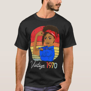 Vintage 1970 Black Girl African American 51st T Shirt