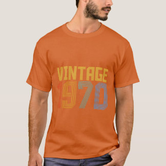 vintage 1970 färgglada vänner t shirt