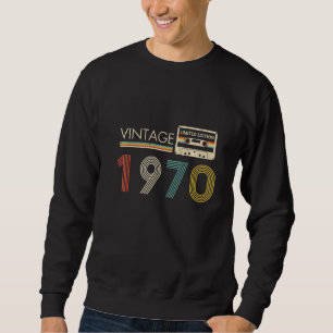 Vintage 1970 Kassett Lång Ärmad Tröja