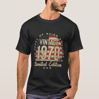 Vintage 1970 Limited Edition 55-åriga presenter Us T Shirt