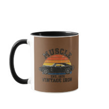 Vintage 1970 Muscle Car Iron Kaffemugg