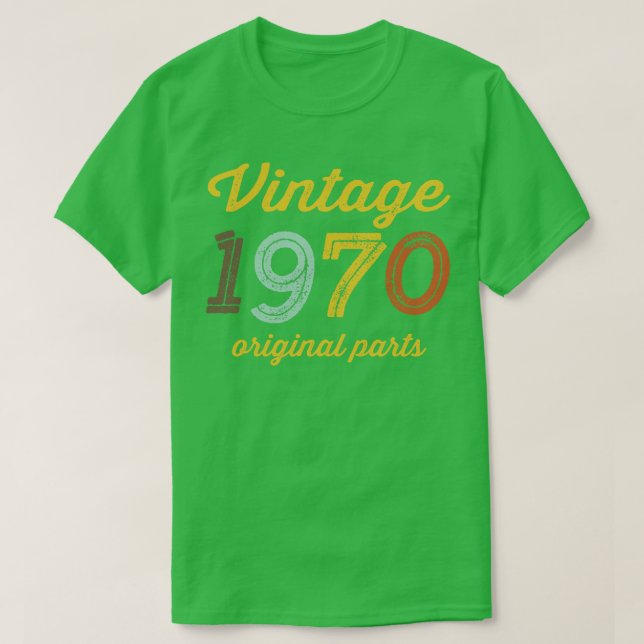 Vintage 1970 Originaldelar T Shirt (Design framsida)