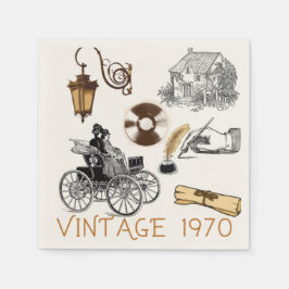 VINTAGE 1970 PAPPERSSERVETT