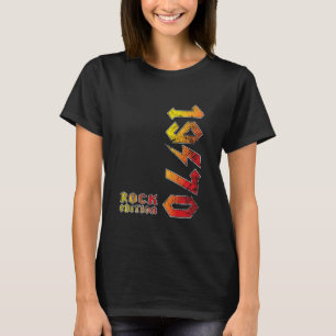 Vintage 1970 Rock Edition Retro Musikälskare Prese T Shirt