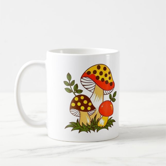 Vintage 1970-talet: Merry Mushroom Kaffemugg (Vänster)