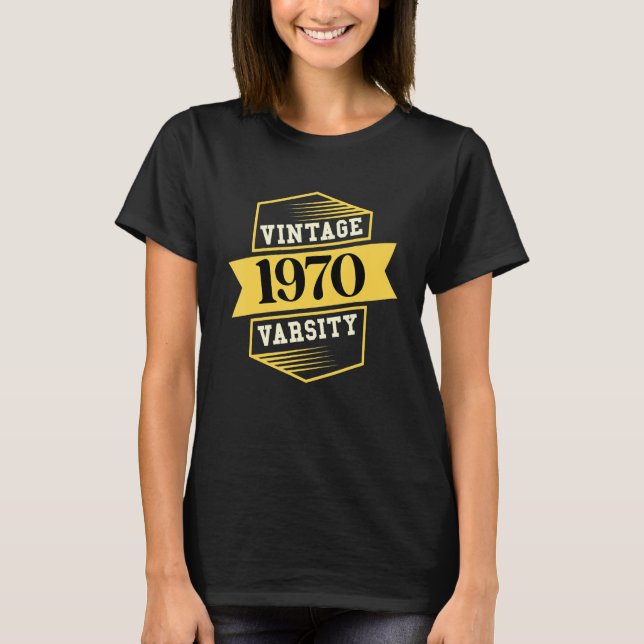 Vintage 1970-variation t shirt (Framsida)