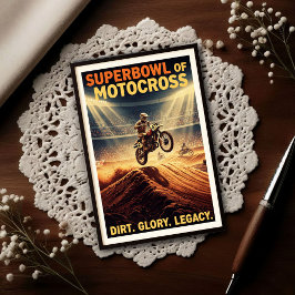 Vintage 1970s Superbowl of Motocross Vykort