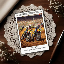 Vintage 1970s Superbowl of Motocross Vykort