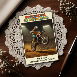 Vintage 1970s Superbowl of Motocross Vykort