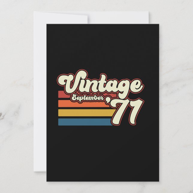 Vintage 1971 50-årsdag inbjudningar (Framsida)