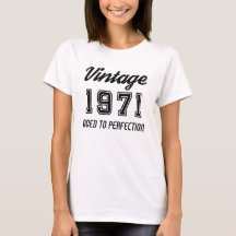 Vintage 1971 Åldrats till perfektion födelsedag