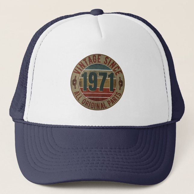 VINTAGE 1971 BIRTHDAY GIFT TRUCKERKEPS (Framsida)