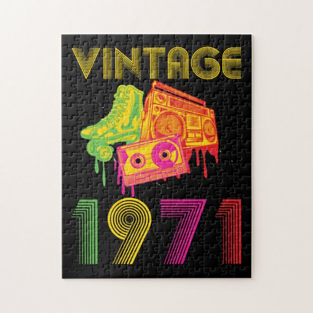 Vintage 1971 pussel (Vertikal)