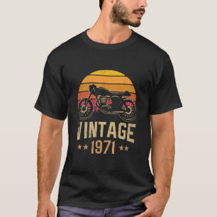 Vintage 1971 Retro Cafe Racer Motorcycle 49 T Shirt