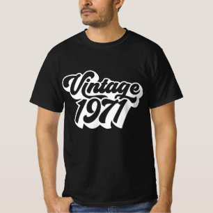 Vintage 1971 Retro Years of Birth700, Gift T Shirt