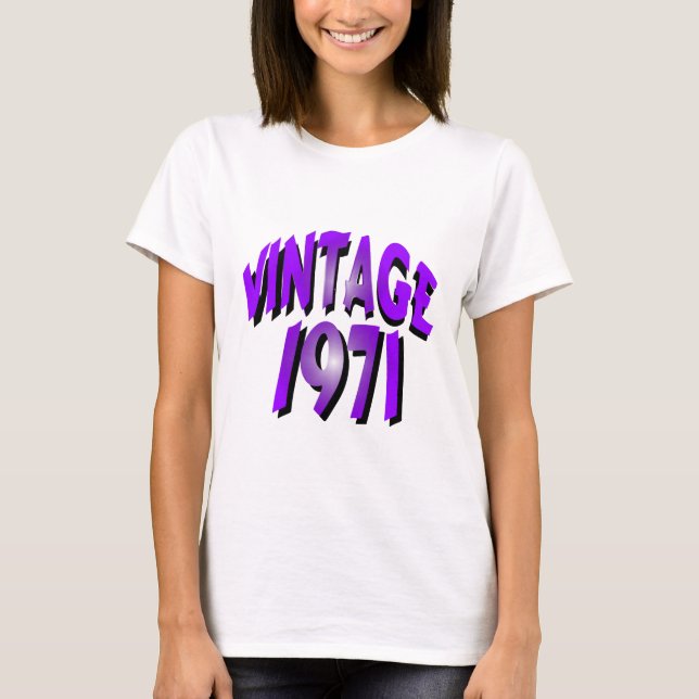 Vintage 1971 tee shirt (Framsida)