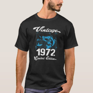 Vintage 1972 50 Åldersgräns för fiskare T Shirt