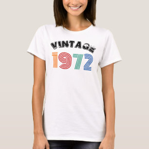 Vintage 1972 52-årsdag t shirt