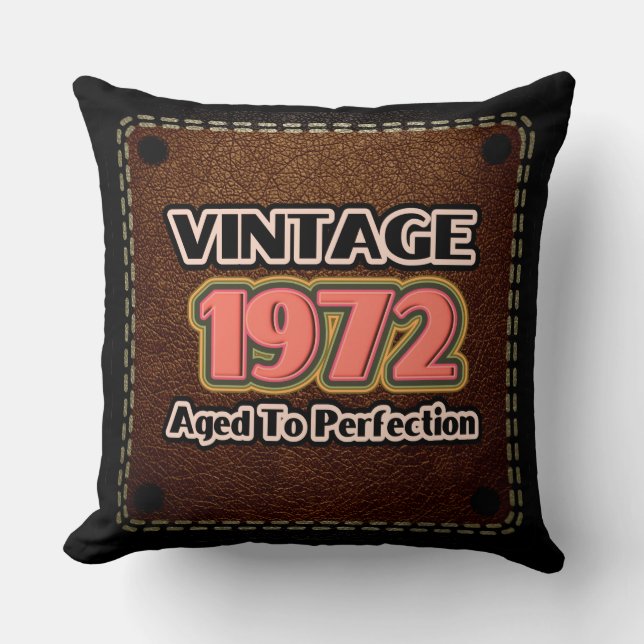 Vintage 1972 - Åldrats till perfektion Kudde (Framsida)