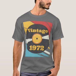 Vintage 1972 Födelsedag Femtioårspresent Millsime T Shirt