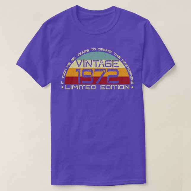 Vintage 1972 Mästerverk T Shirt (Design framsida)
