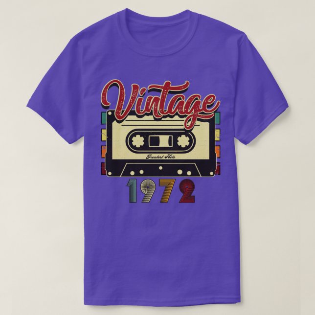 Vintage 1972 Underbarare kassettband T Shirt (Design framsida)