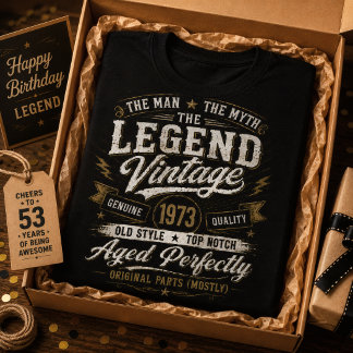 Vintage 1973 Åldrats perfekt 53-årsdag T Shirt