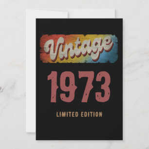 VINTAGE 1973 BEGRÄNSAD UTGÅVA ANPASSNING INBJUDNINGAR
