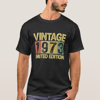 Vintage 1973 Födelsedag 49 År Gammal Rolig 49-årsd T Shirt