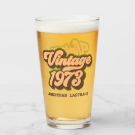 Vintage 1973 Glas tumme