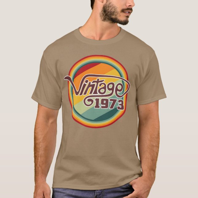 Vintage 1973 kurva retro t shirt (Framsida)