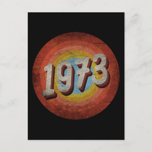 VINTAGE 1973 MÄN KVINNOR FÖDELSEDAGSGÅVA VYKORT (Framsida)