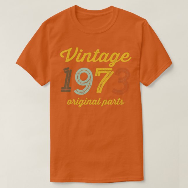 Vintage 1973 Originaldelar T Shirt (Design framsida)