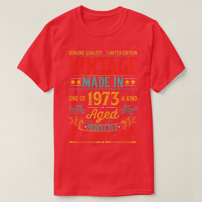 Vintage 1973 t shirt (Design framsida)