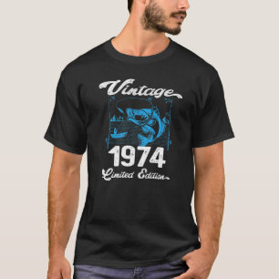 Vintage 1974: 48 Åldersgräns för fiskare T Shirt
